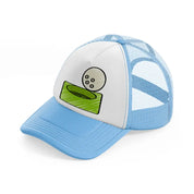 golf hole ball-sky-blue-trucker-hat