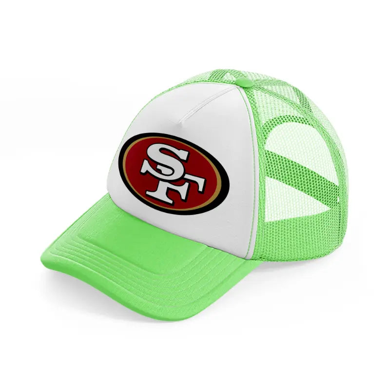 49ers logo-lime-green-trucker-hat