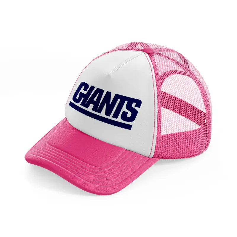 giants logo-neon-pink-trucker-hat