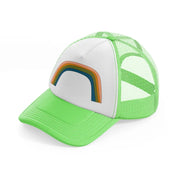 groovy shapes 01 lime green trucker hat