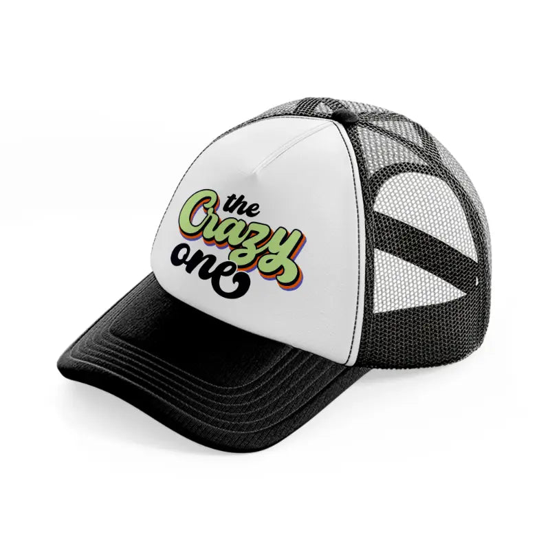 the crazy one-black-and-white-trucker-hat