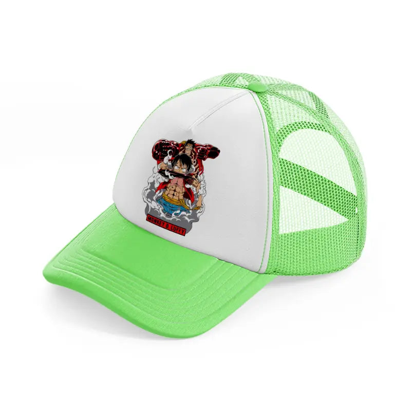 monkey d luffy-lime-green-trucker-hat
