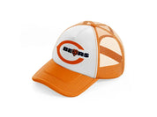 chicago bears logo-orange-trucker-hat