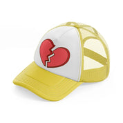 broken heart-yellow-trucker-hat