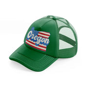 oregon flag-green-trucker-hat