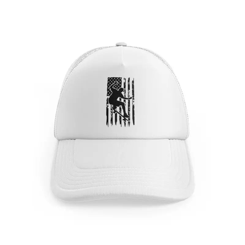 American Flag Skateboardwhitefront-view