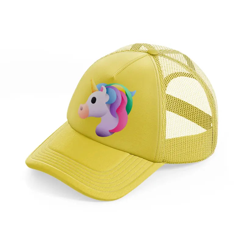 unicorn-gold-trucker-hat