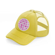 disco ball-gold-trucker-hat