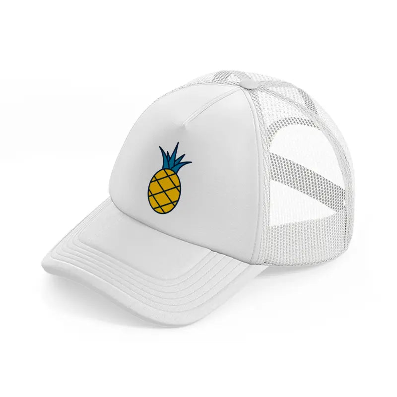 pineapple white trucker hat