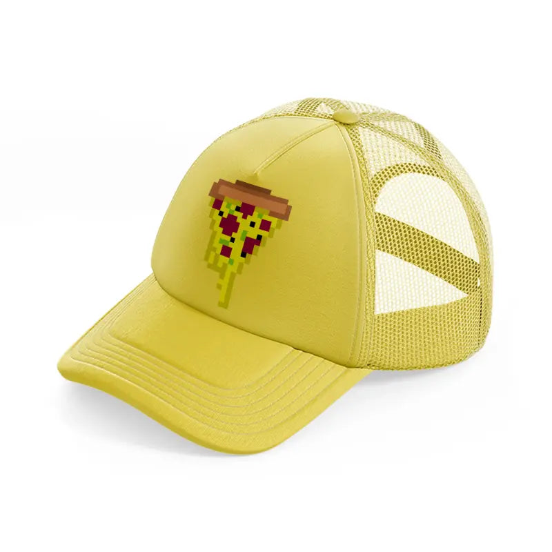 pizza-gold-trucker-hat