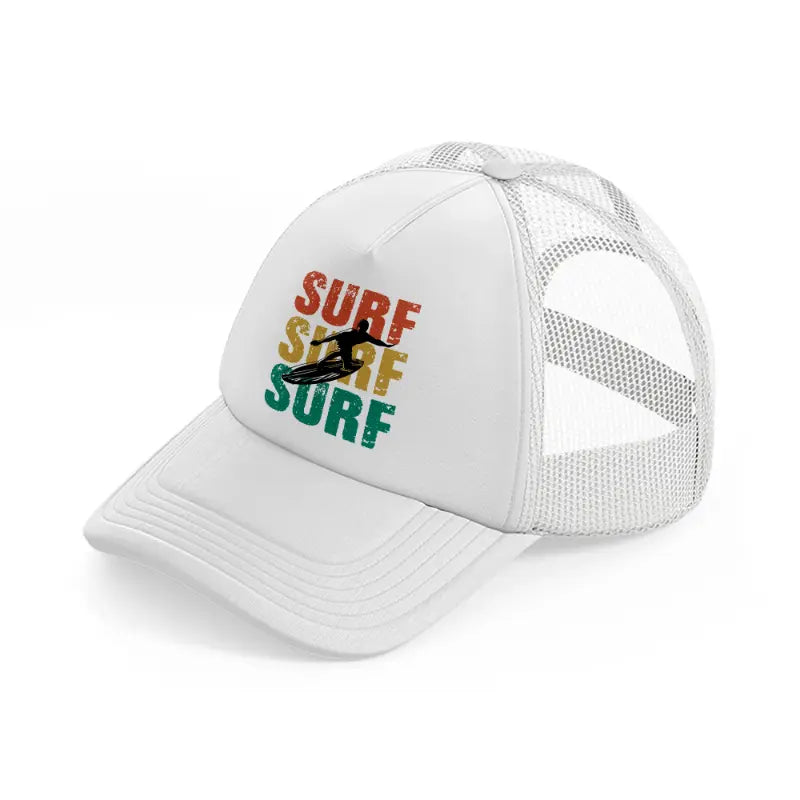 surf white trucker hat