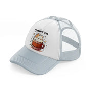 catpuccino cup-grey-trucker-hat