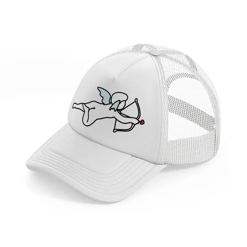 cupid white trucker hat