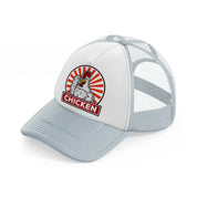 chicken grey trucker hat