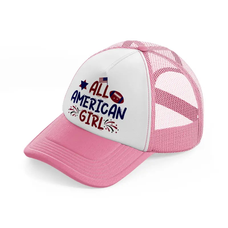 all american girl-01-pink-and-white-trucker-hat