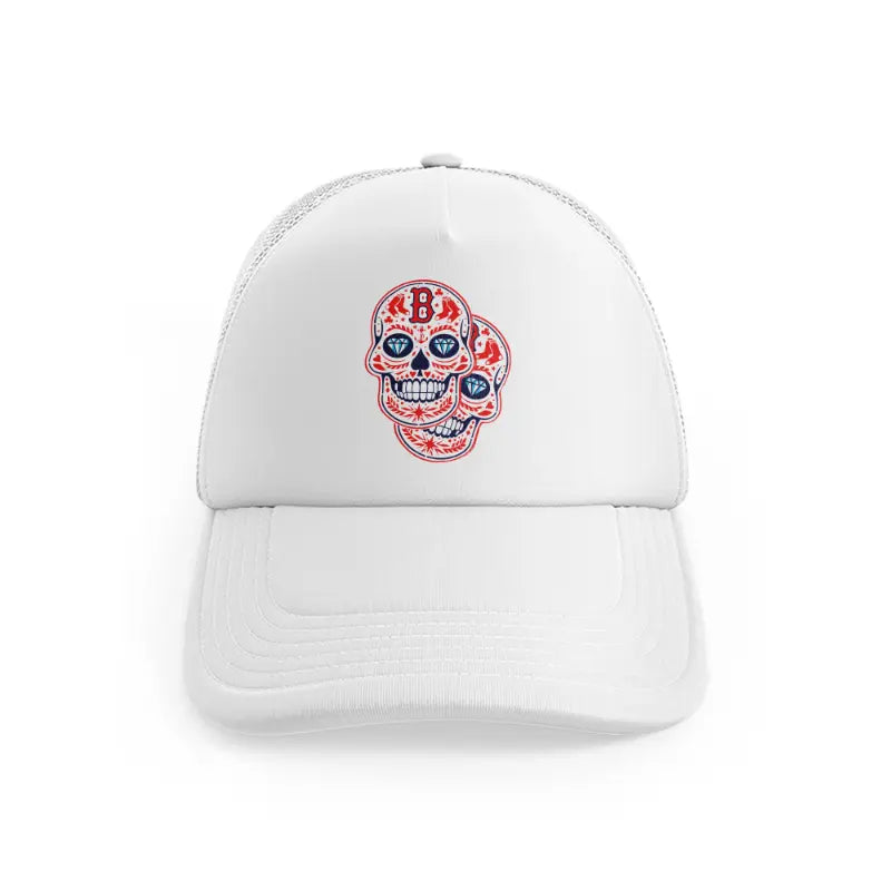 Boston Red Sox Skull Facewhitefront-view