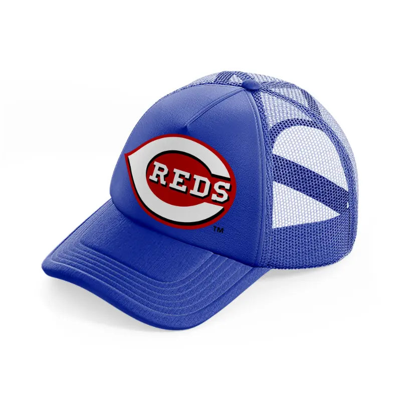cincinnati reds-blue-trucker-hat
