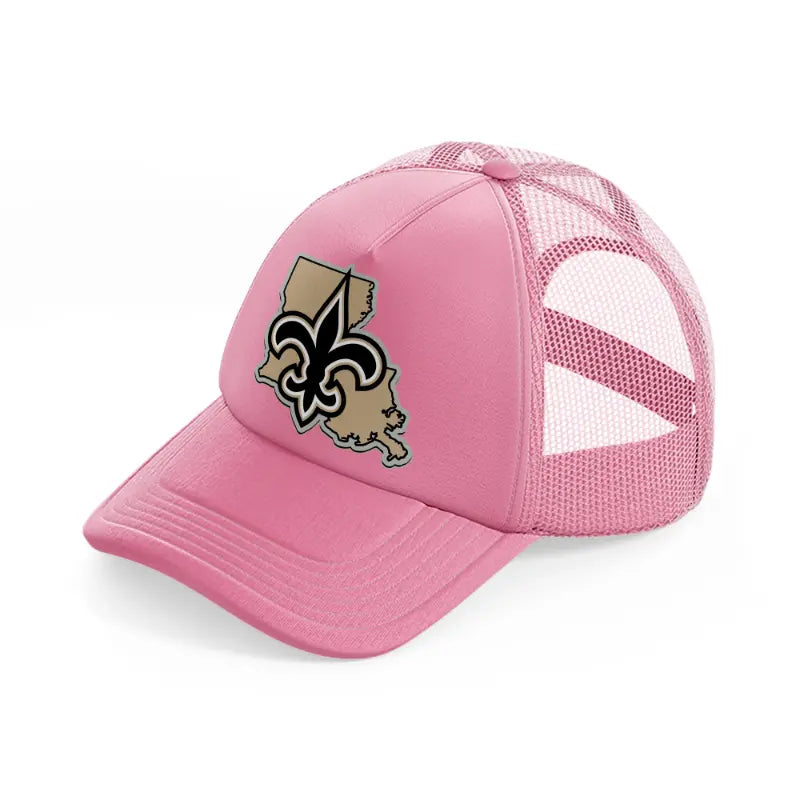 new orleans saints supporter-pink-trucker-hat