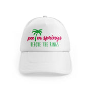 palm springs before the rings white trucker hat