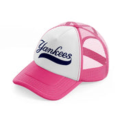 yankees-neon-pink-trucker-hat