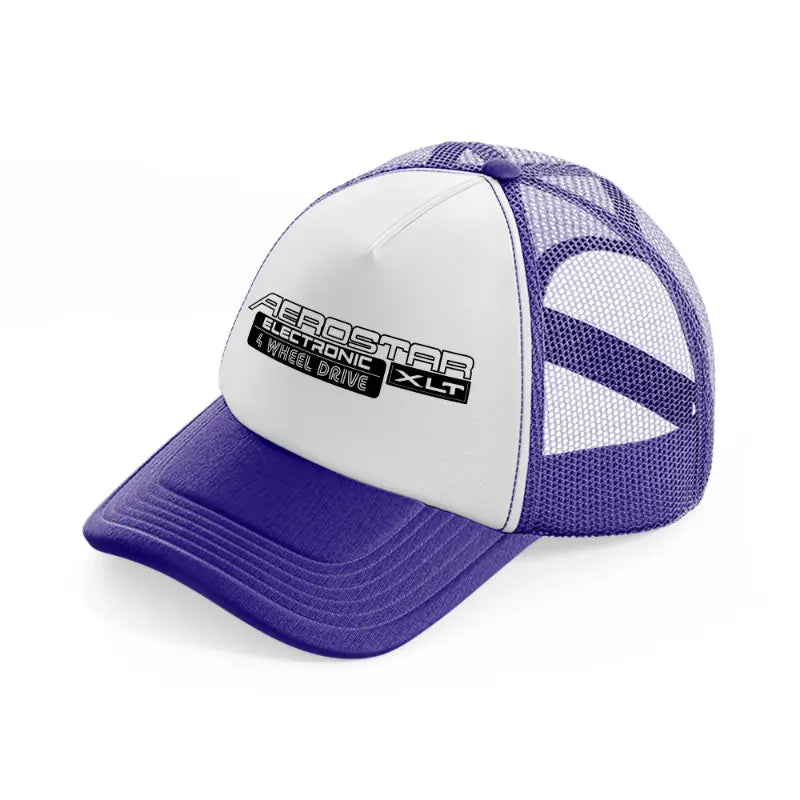 aeroster electronic 4 wheel drive-purple-trucker-hat