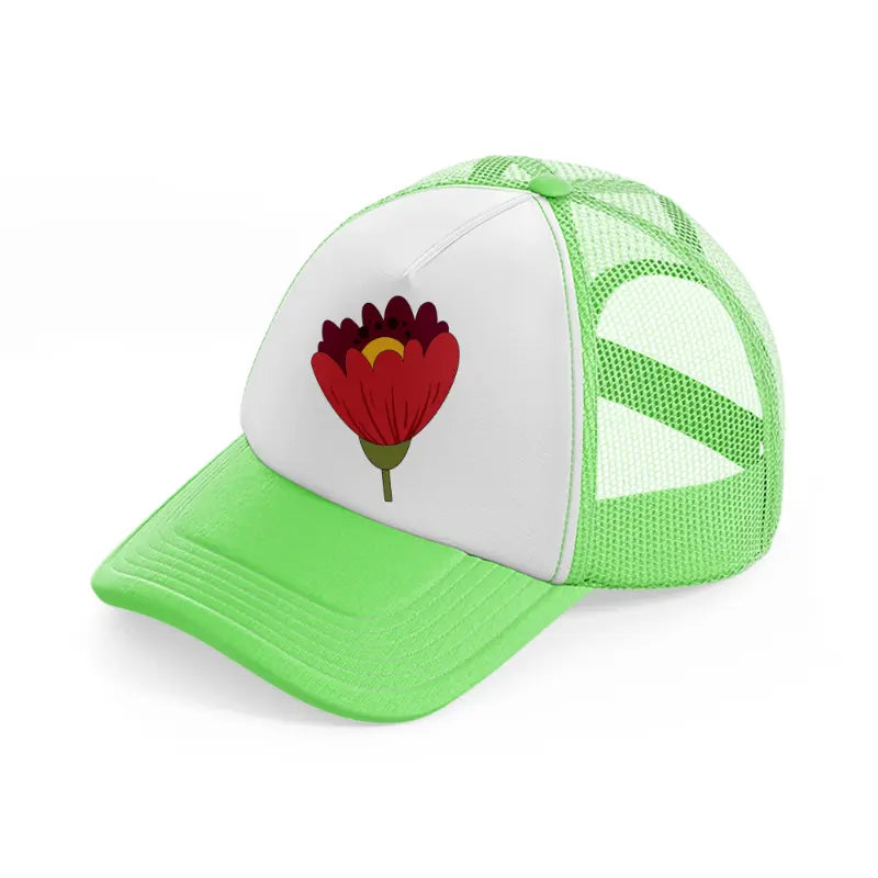 floral elements-34-lime-green-trucker-hat