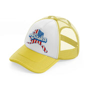 alaska flag-yellow-trucker-hat