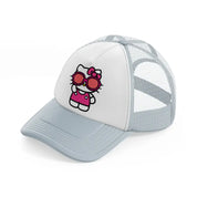 hello kitty sunglasses grey trucker hat