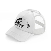 gone fishing boat-white-trucker-hat