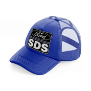 ford sds blue trucker hat