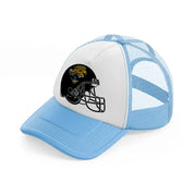 jacksonville jaguars helmet-sky-blue-trucker-hat