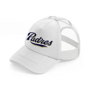 padres logo-white-trucker-hat