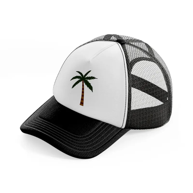 retro elements 23 black and white trucker hat