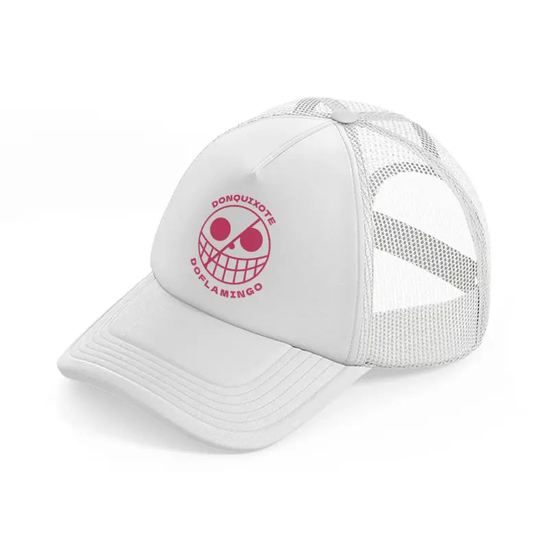 doflamingo logo-white-trucker-hat