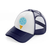 golf ball paste-navy-blue-and-white-trucker-hat