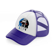 carolina panthers mouth-purple-trucker-hat