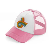 groovy shapes-12-pink-and-white-trucker-hat