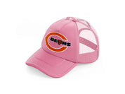 chicago bears logo-pink-trucker-hat