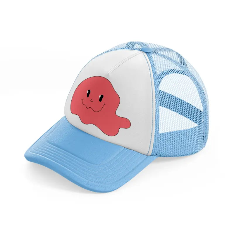 groovy elements 61 sky blue trucker hat