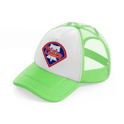 philadelphia phillies logo-lime-green-trucker-hat