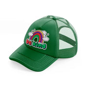 be kind green trucker hat