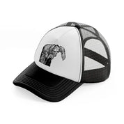 death walker black and white trucker hat