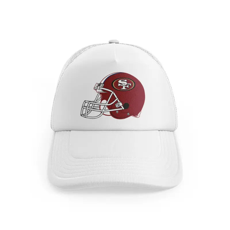 49ers Red Helmetwhitefront-view