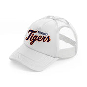 detroit tigers fan white trucker hat