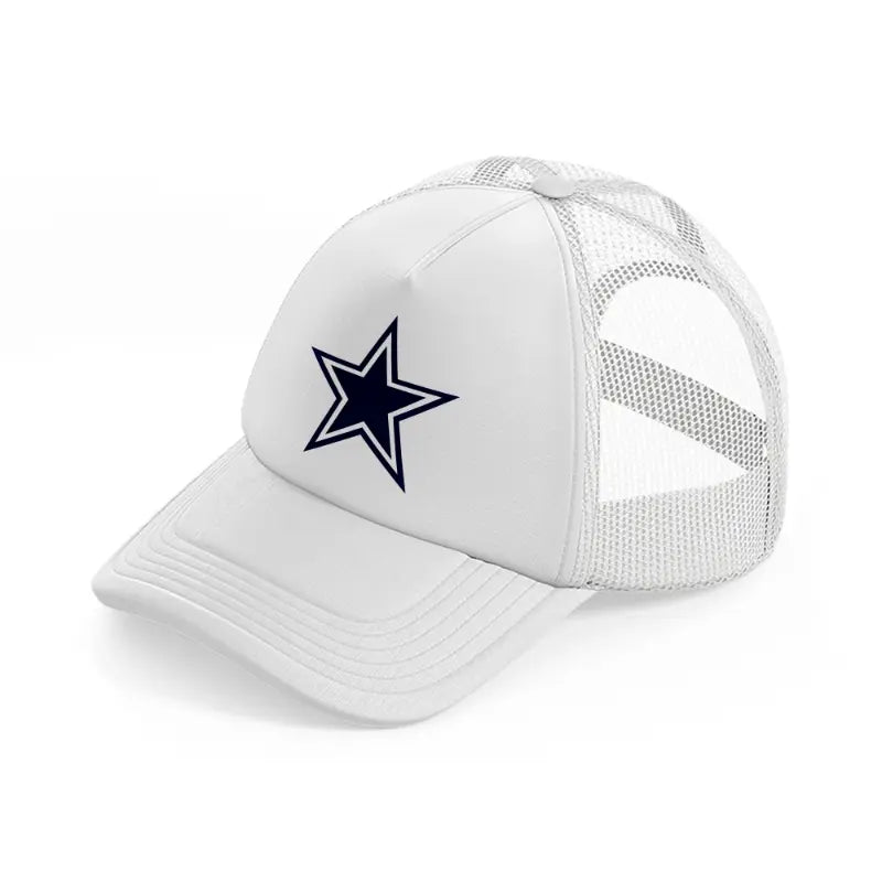 dallas cowboys emblem-white-trucker-hat