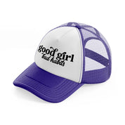 good girl bad habits-purple-trucker-hat