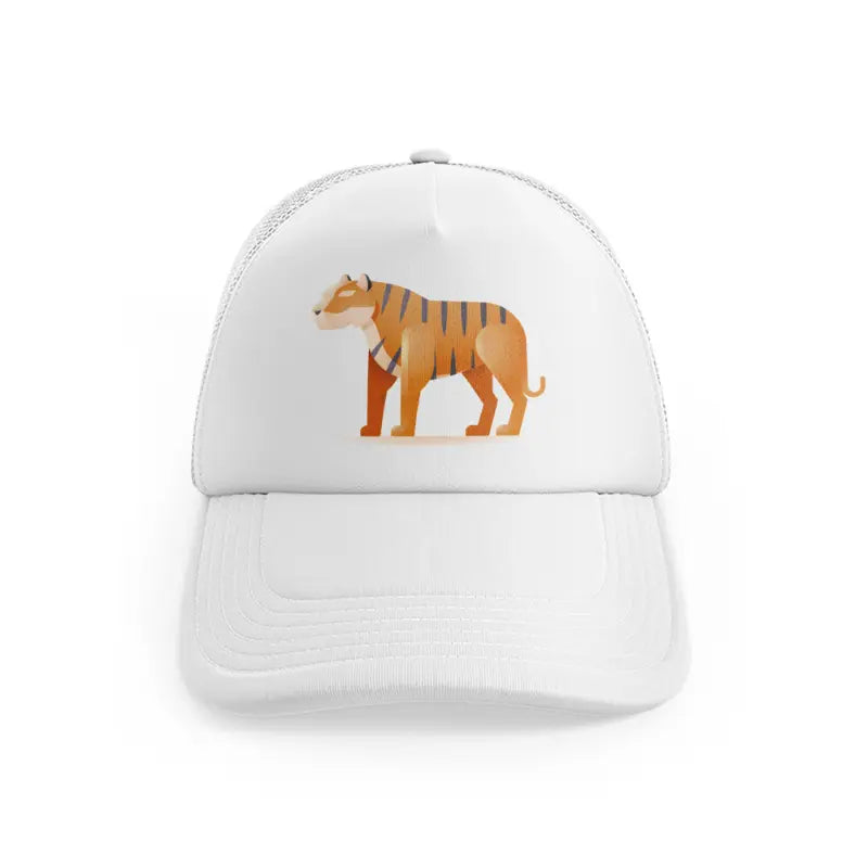 009 tiger white trucker hat