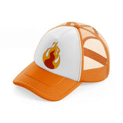 groovy elements-52-orange-trucker-hat