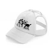 mickey deer-white-trucker-hat