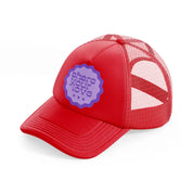 icon9 red trucker hat